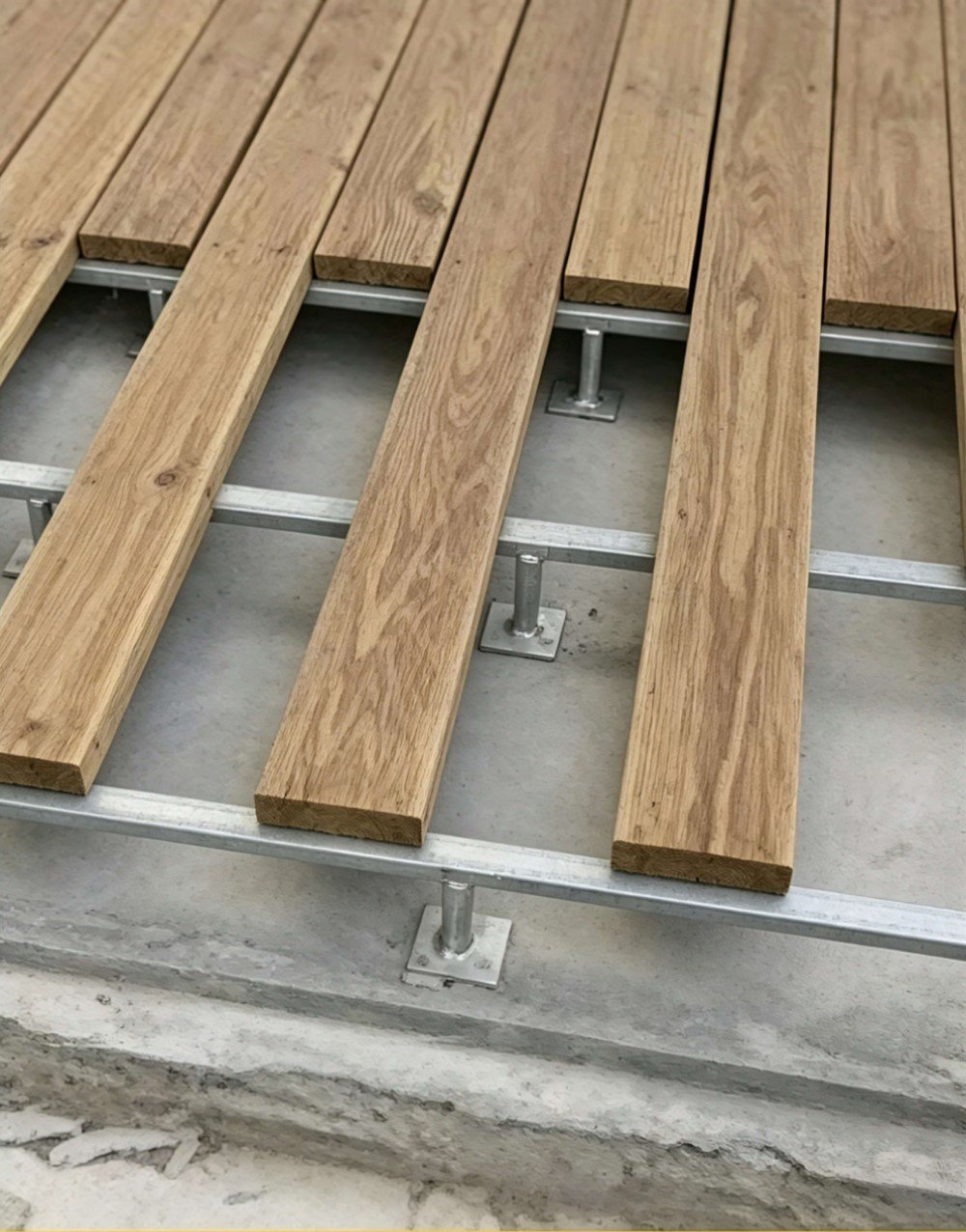 Wooden square fixing